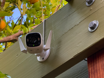 Installed wifi security cameras (to existing outlets however I can install solar powered cameras where ever you like as long as you have a strong wifi signal)